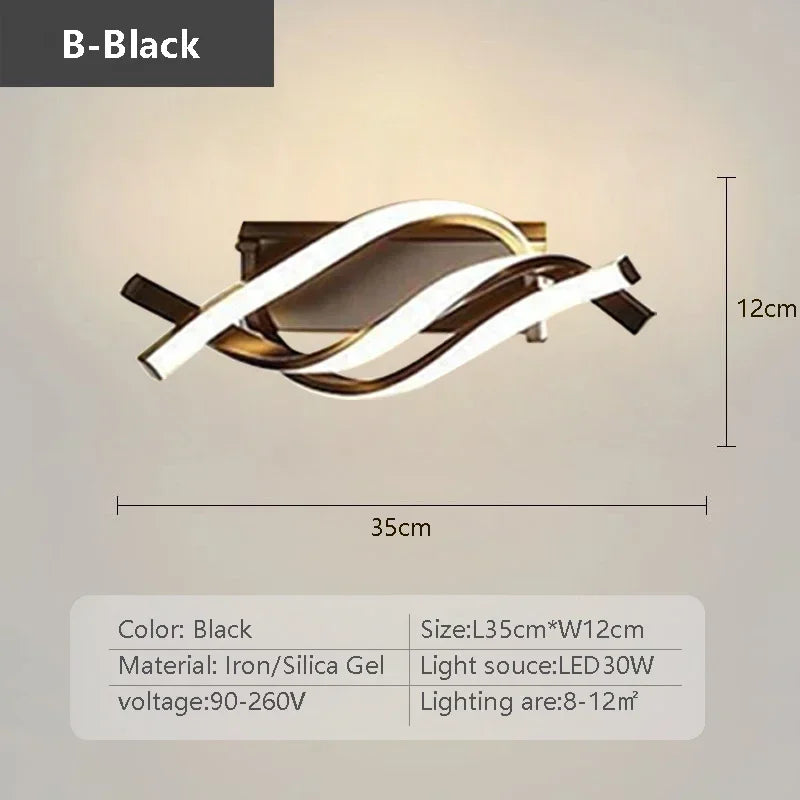 Moderne LED-Deckenleuchte - Minimalistisches Design für Wohnzimmer und Schlafzimmer