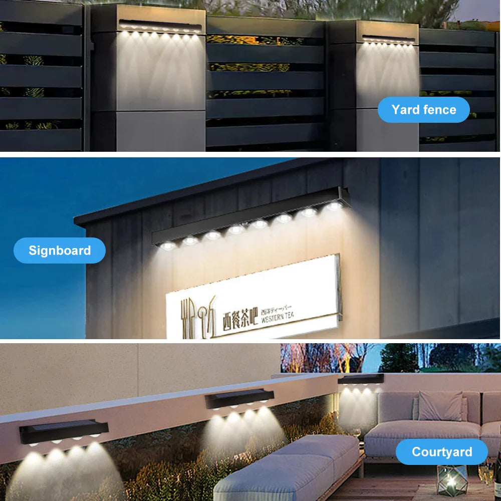 Solar LED Wandlampen
