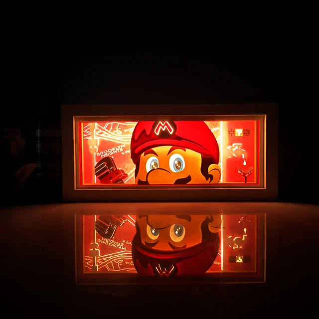 Anime 3D LED Lichtbox – Dragon Ball-inspirierte Papierschnitt-Nachtlampe mit Fernbedienung