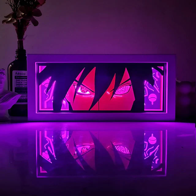 Anime 3D LED Lichtbox – Dragon Ball-inspirierte Papierschnitt-Nachtlampe mit Fernbedienung