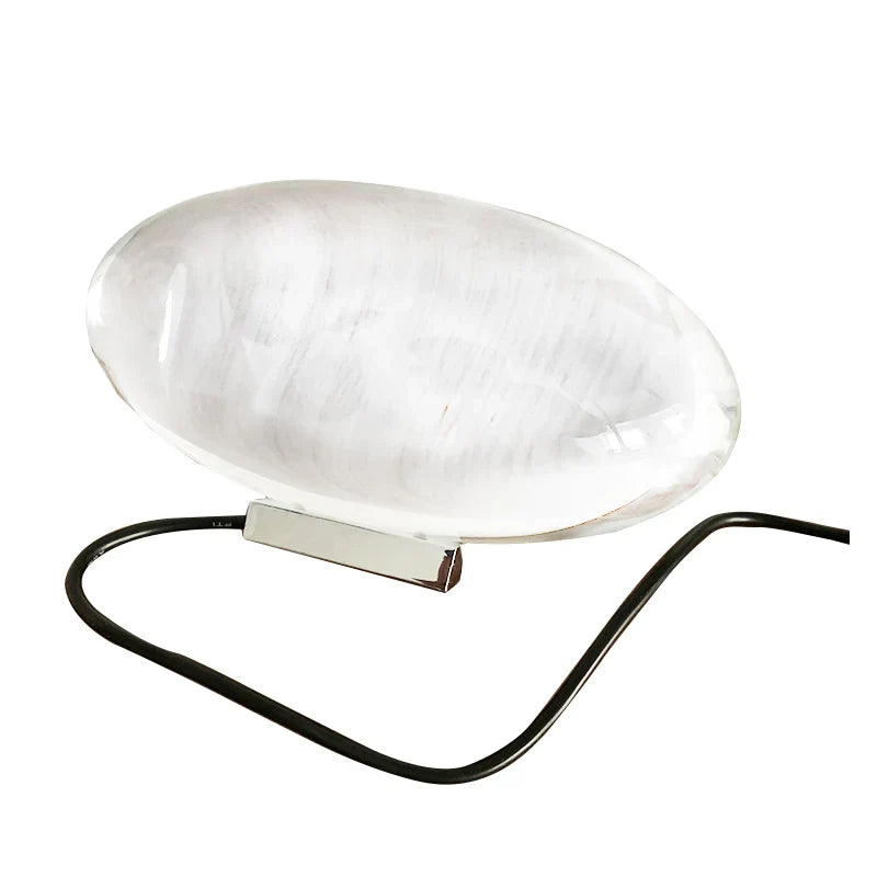 Royaleva Italienischer Designer Kristalltischlampe mit LED-Nachtprojektor