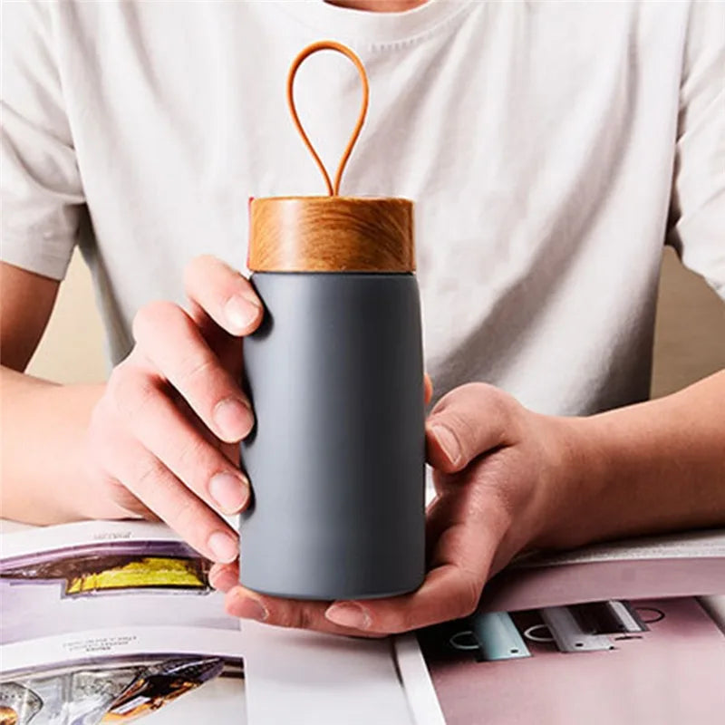 260ml Isolierter Kaffeebecher - 304 Edelstahl Reisebecher, Tragbare Thermoskanne für heiße Getränke, Mini-Wasserflasche