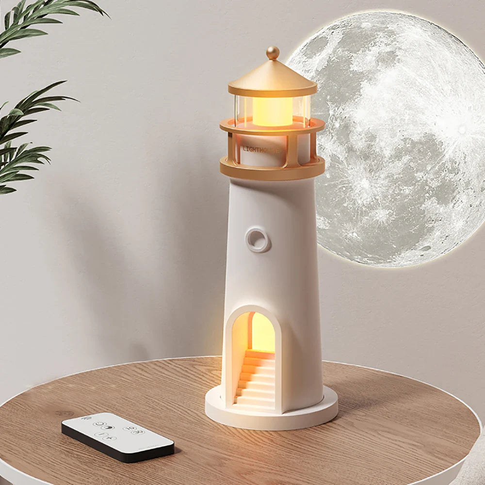 Lighthouse Projektionsnachtslicht – Bluetooth Musik & Mondlicht Ambient Lampe