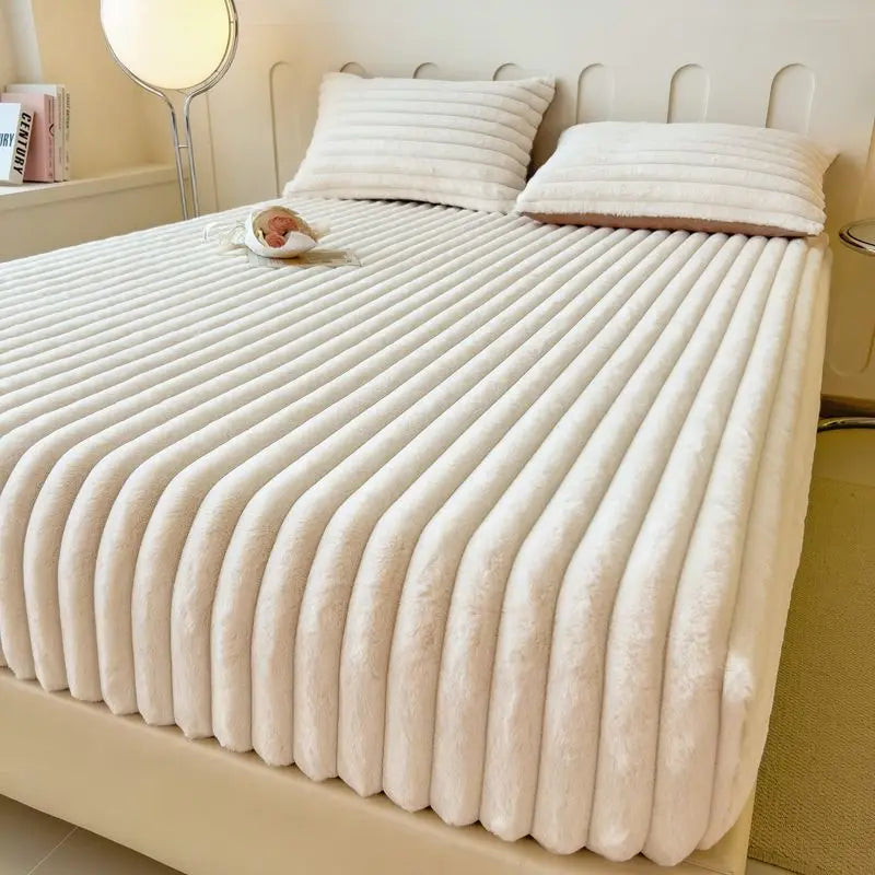 Royaleva Weiche Fitted Betttuch – Ultra-weiches Luxus-Rippbettlaken für maximalen Komfort & gemütlichen Schlaf