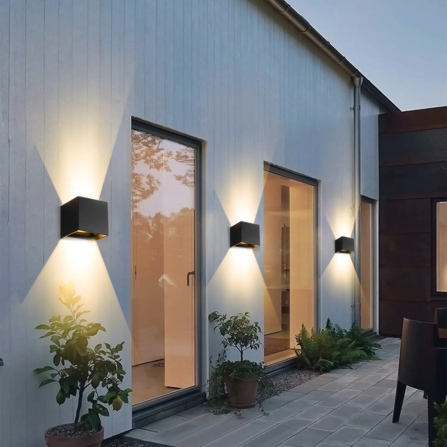 Garduru LED Wandleuchten | 1+1 Gratis | Modernes Design | Energieeffiziente Wandbeleuchtung für Zuhause