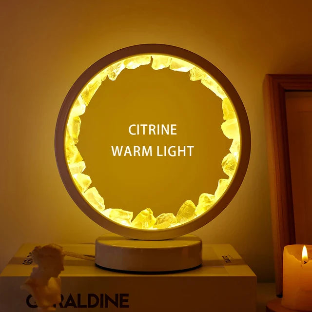 LED-Kristall-Amethyst-Lampe – Natürlicher Heilsteinlicht für Meditation, Wohnkultur & positive Energie