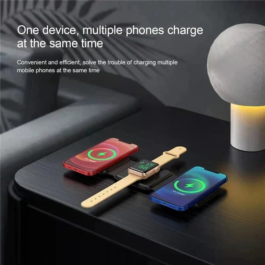 3-in-1 Magnetisches Wireless-Ladegerät