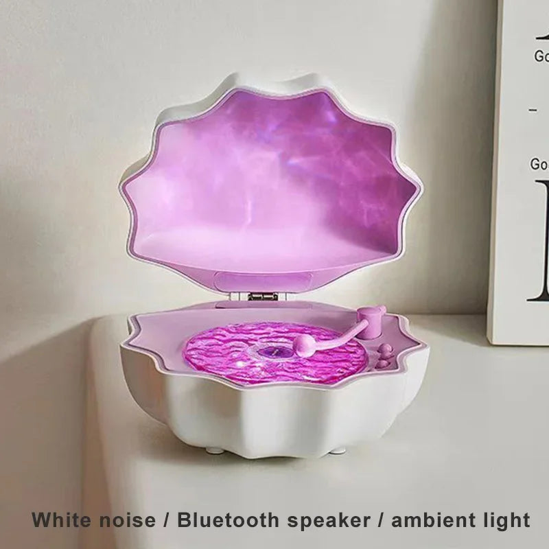 Tragbarer Bluetooth-Lautsprecher für das Badezimmer mit Projektionslicht