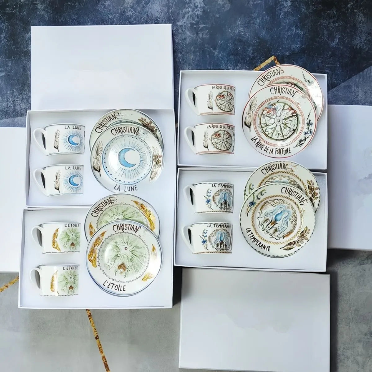 Tarot Kaffeetassen Set