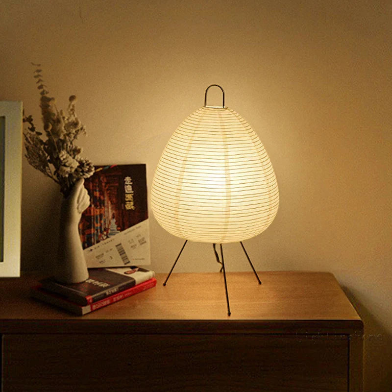 Japanische Laterne Schreibtischlampe - Minimalistische LED Schreibtischlampe