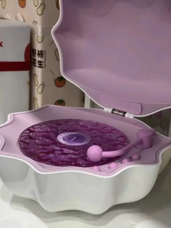 Tragbarer Bluetooth-Lautsprecher für das Badezimmer mit Projektionslicht