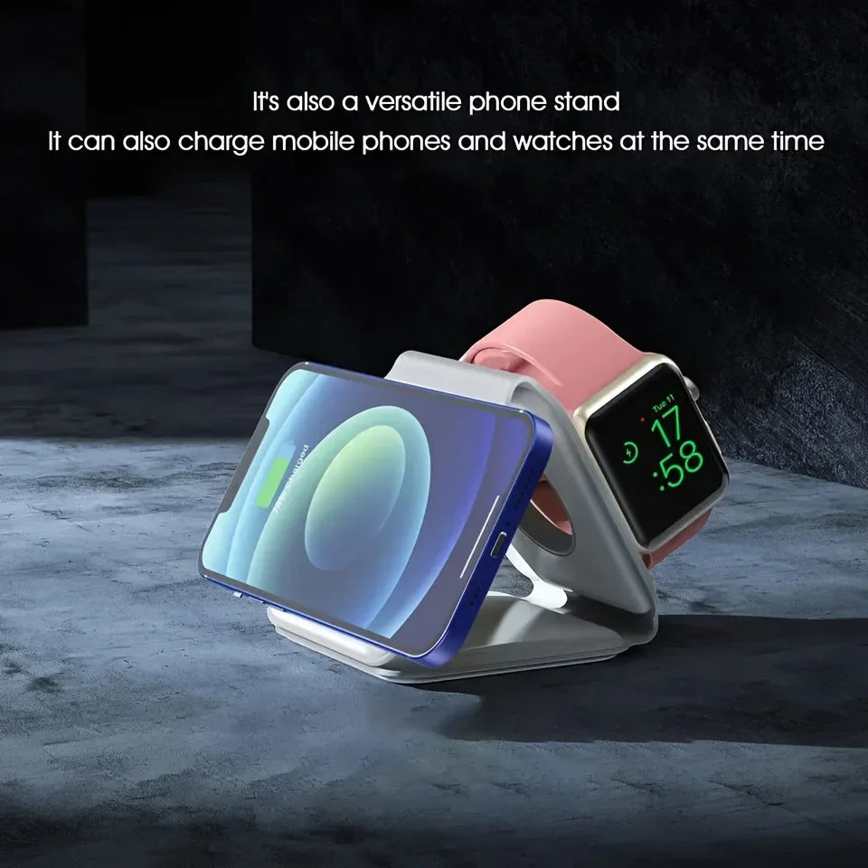 3-in-1 Magnetisches Wireless-Ladegerät