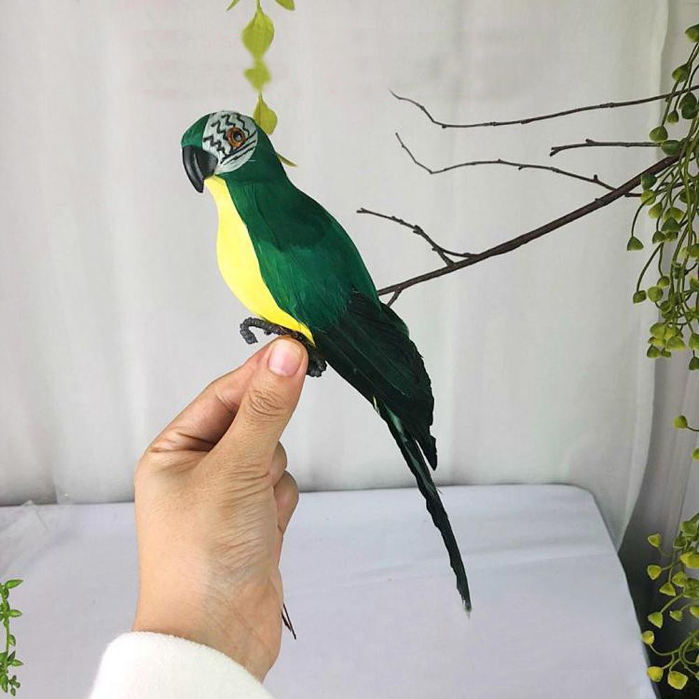 Handgefertigte Papageienfigur