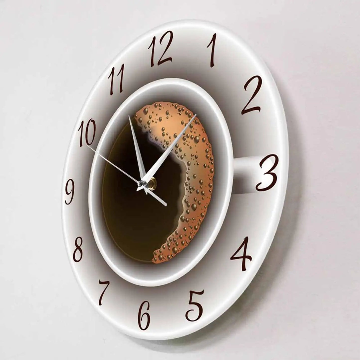 Kaffeetassen-Wanduhr Küche