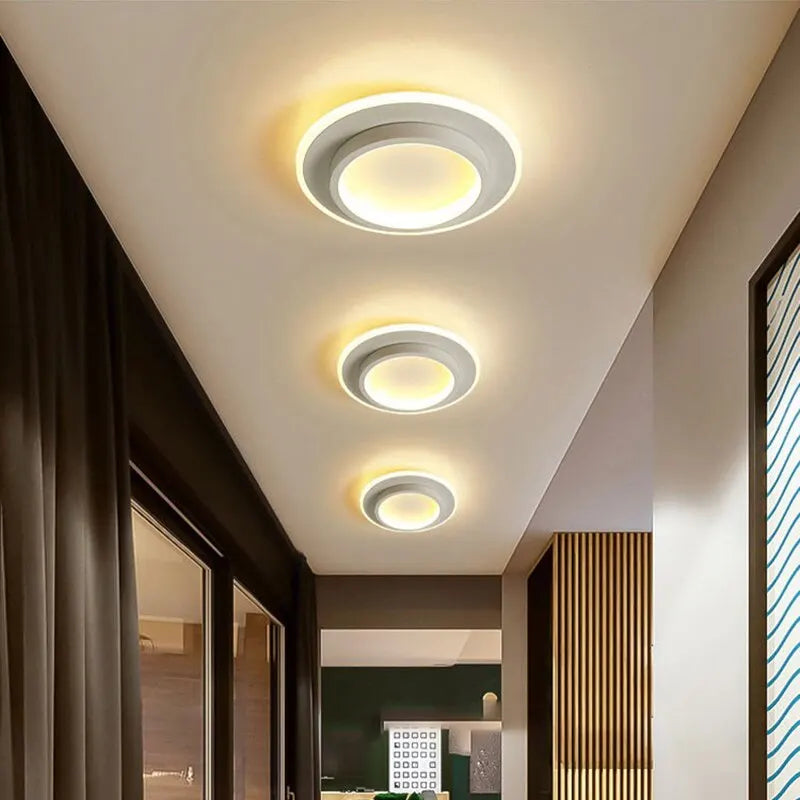 Moderne LED-Deckenleuchte - Dreifarbige dimmbare Aufbauleuchte