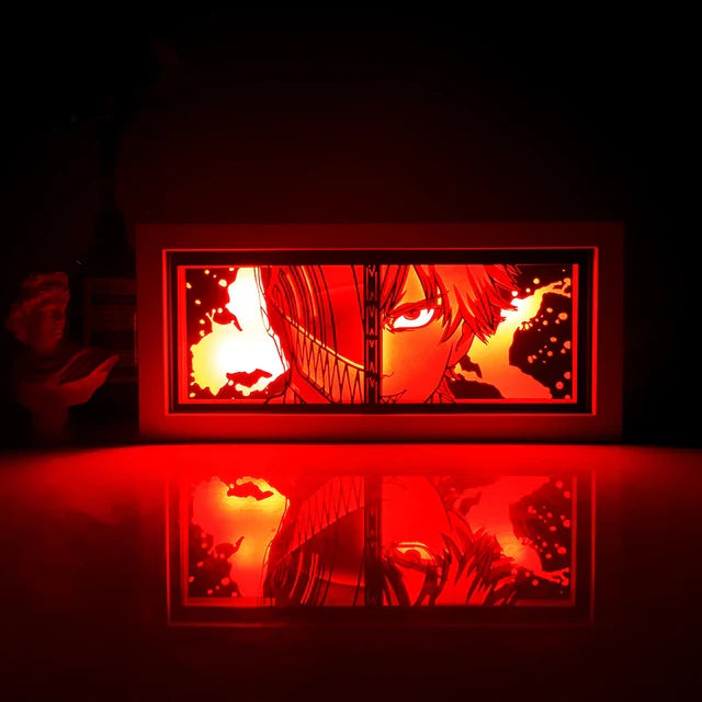 Anime 3D LED Lichtbox – Dragon Ball-inspirierte Papierschnitt-Nachtlampe mit Fernbedienung
