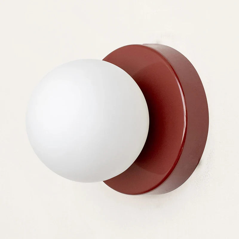 Royaleva Nordic LED Glas Wandlampe – Minimalistische Kugel Wandleuchte für moderne Innenräume