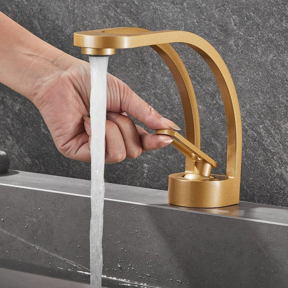 Innovativer Badezimmer-Wasserhahn mit Dual-Channel-Design – Für kaltes & warmes Wasser getrennt