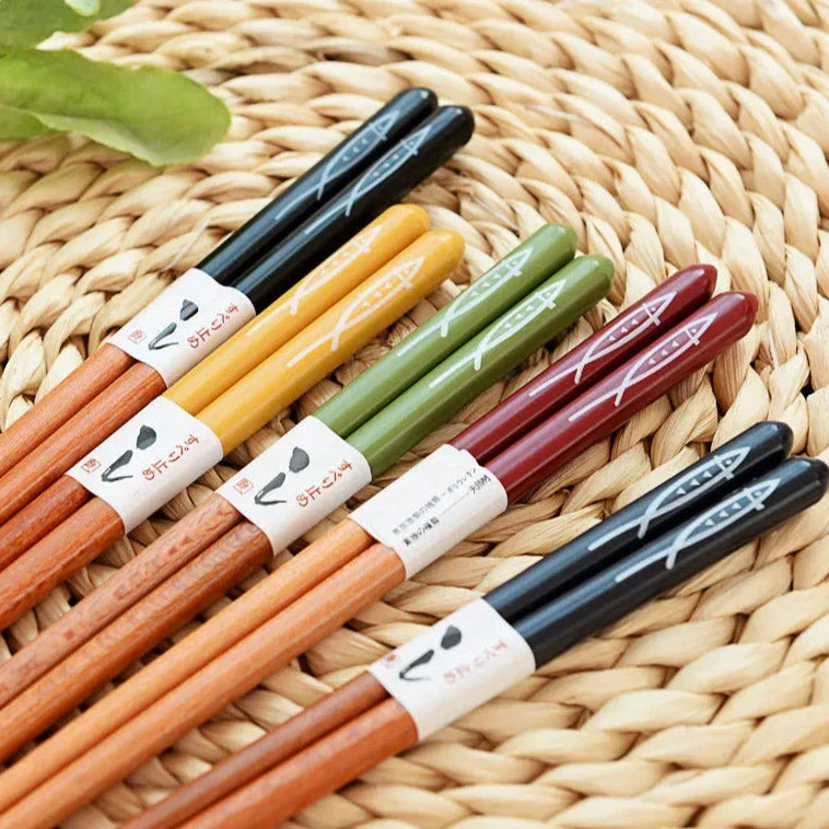 ZenBamboo – Luxuriöses 5-teiliges Bambus-Essstäbchen-Geschenkset mit kulturellen Mustern