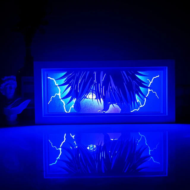 Anime 3D LED Lichtbox – Dragon Ball-inspirierte Papierschnitt-Nachtlampe mit Fernbedienung