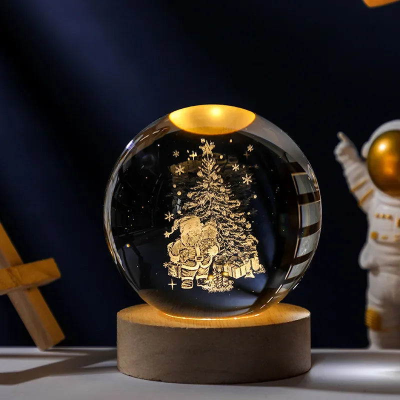 Leuchtende Mond Kristallkugel