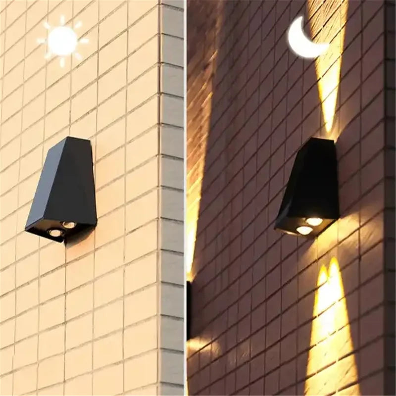 Solar LED Wandlampe – Nachhaltige und wasserdichte Außenbeleuchtung für Garten und Terrasse