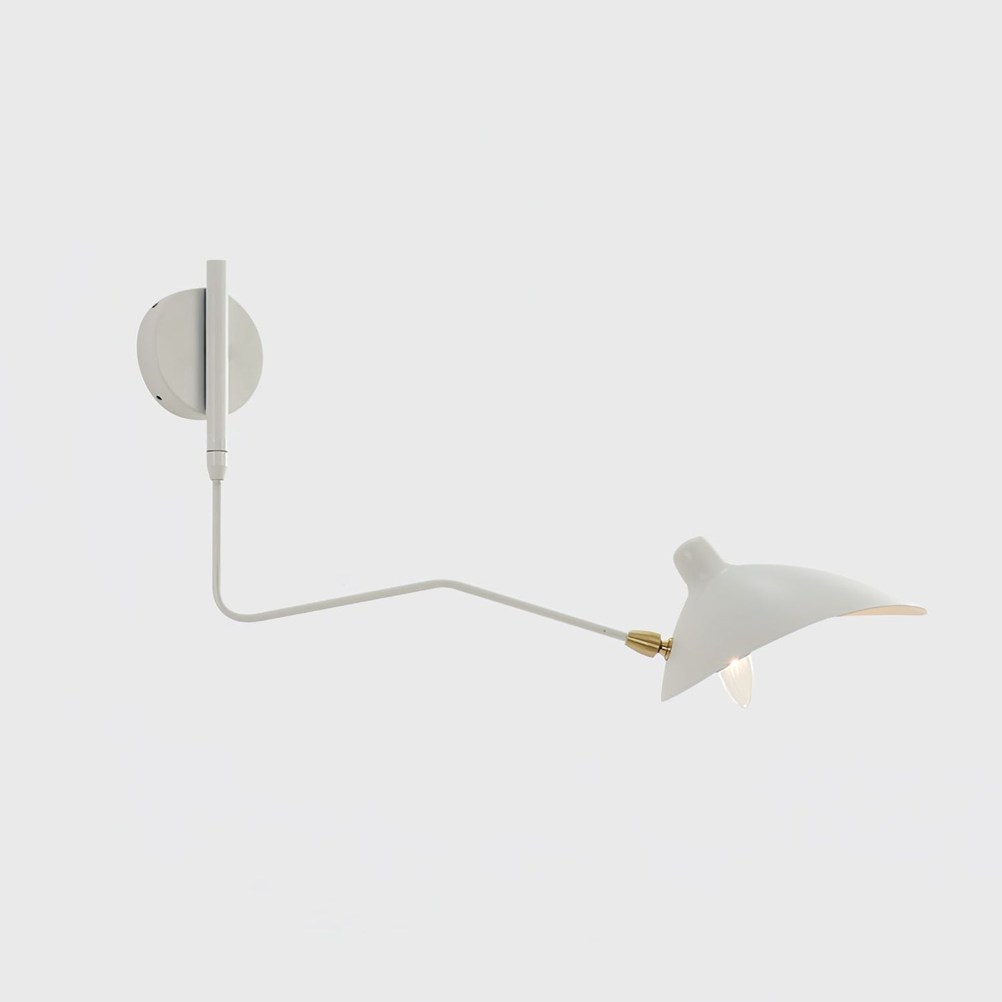 Garduru Mouille Einarmige Wandlampe – Ikonisches Design der 1950er Jahre mit verstellbarem Arm