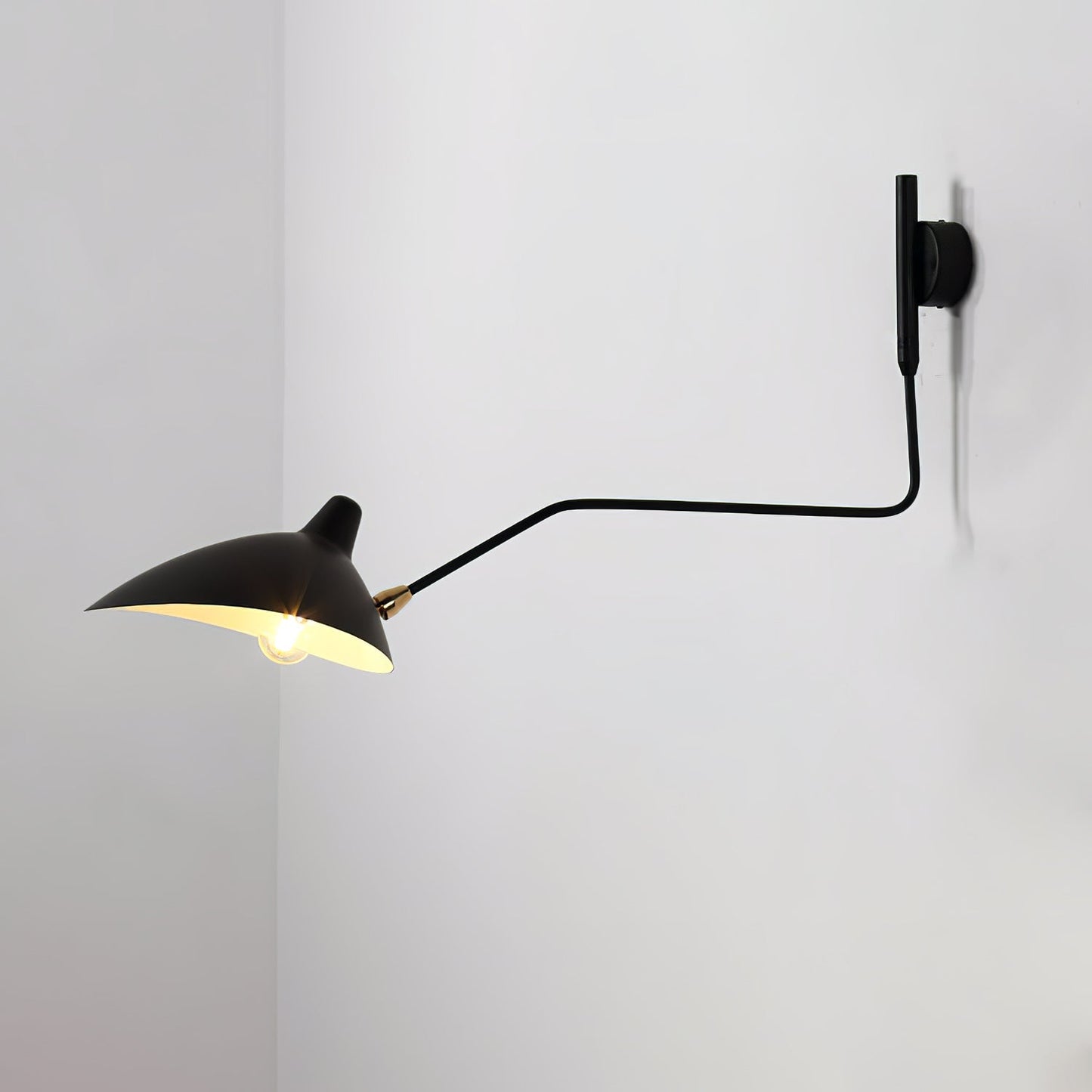 Garduru Mouille Einarmige Wandlampe – Ikonisches Design der 1950er Jahre mit verstellbarem Arm