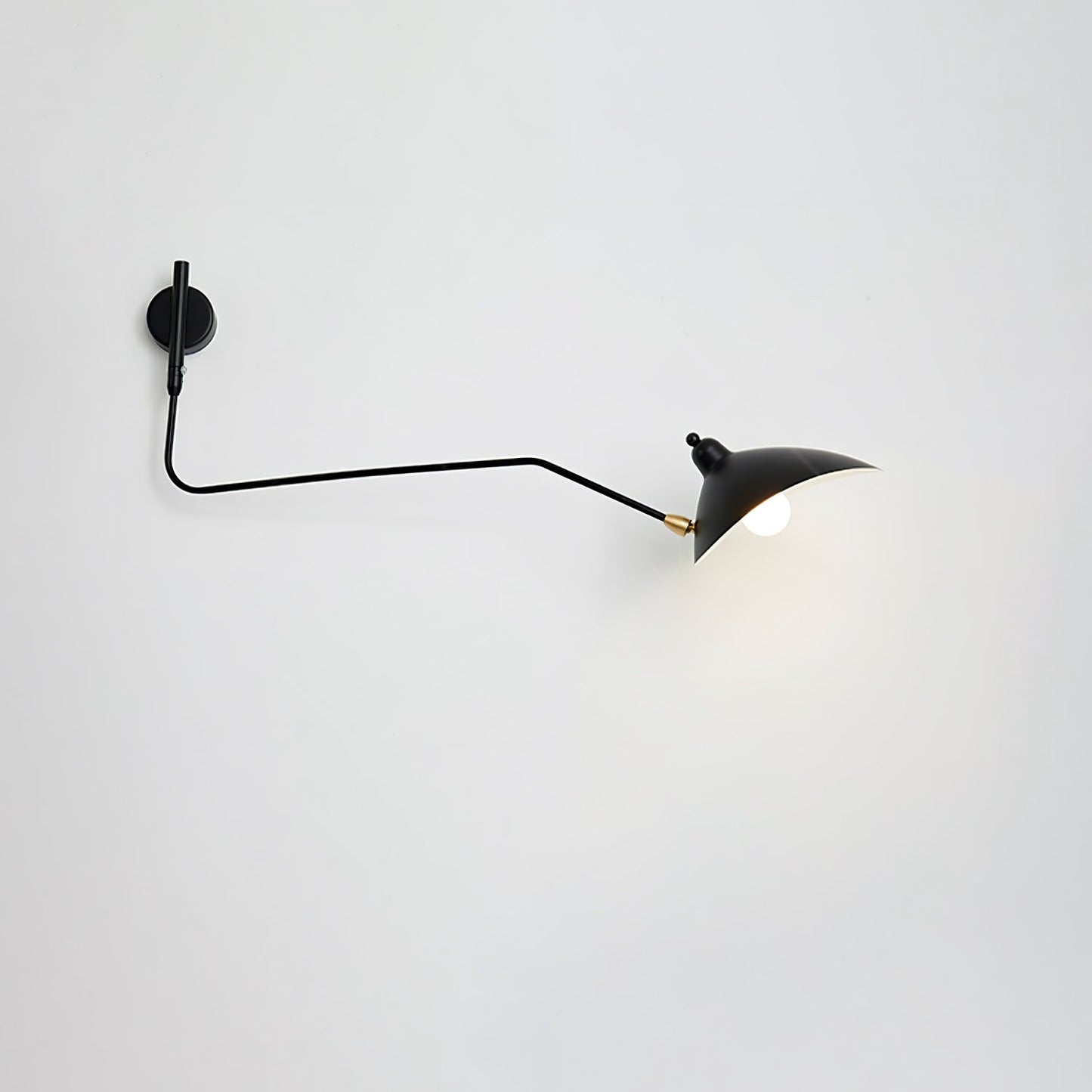 Garduru Mouille Einarmige Wandlampe – Ikonisches Design der 1950er Jahre mit verstellbarem Arm