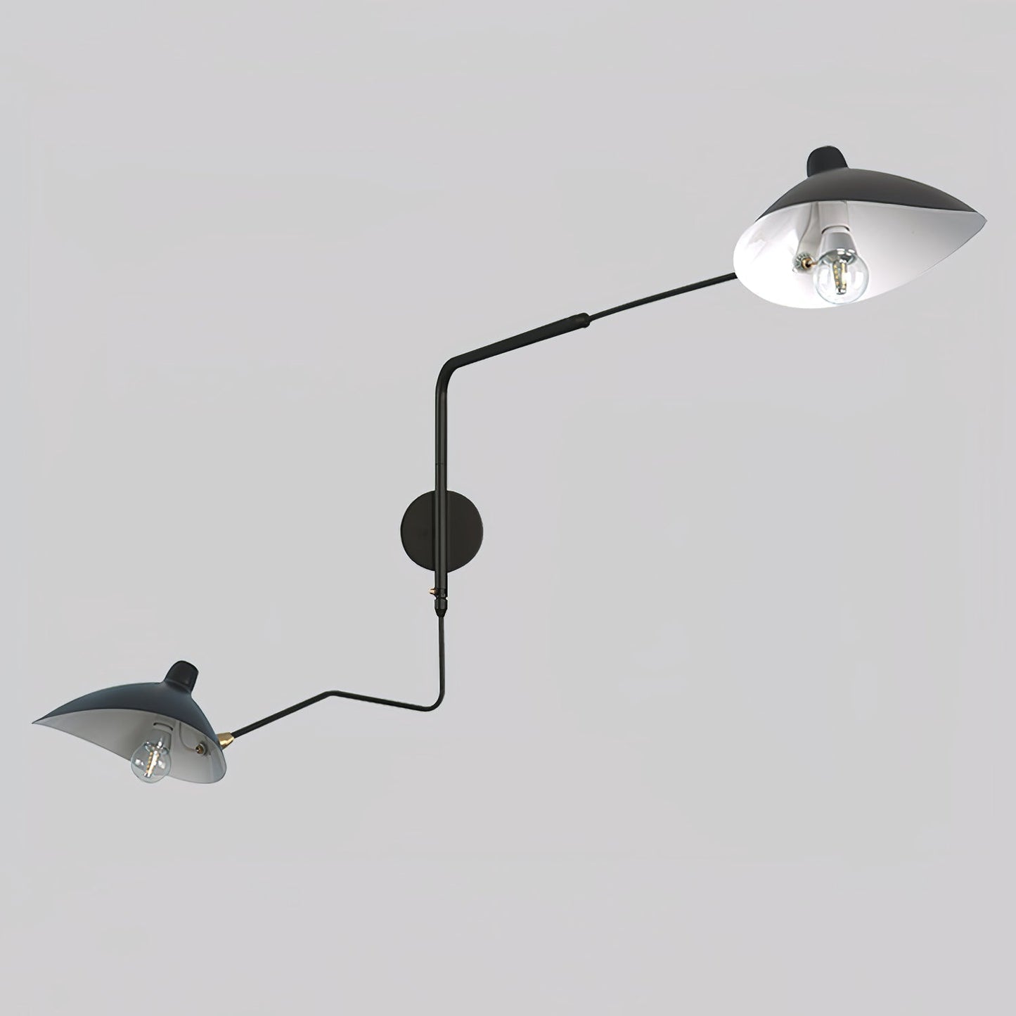 Garduru Mouille Einarmige Wandlampe – Ikonisches Design der 1950er Jahre mit verstellbarem Arm