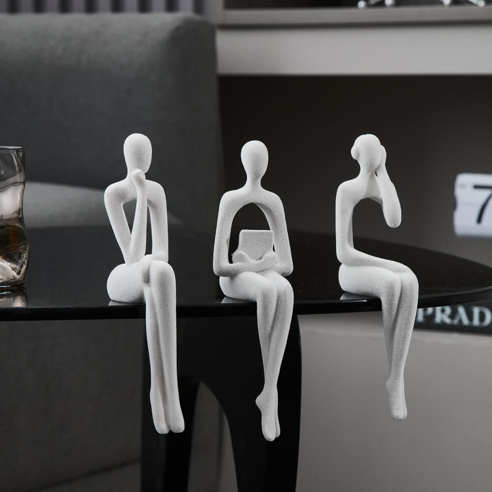 Garduru 3-teiliges Bücherregal-Dekor aus Resin - 17 cm