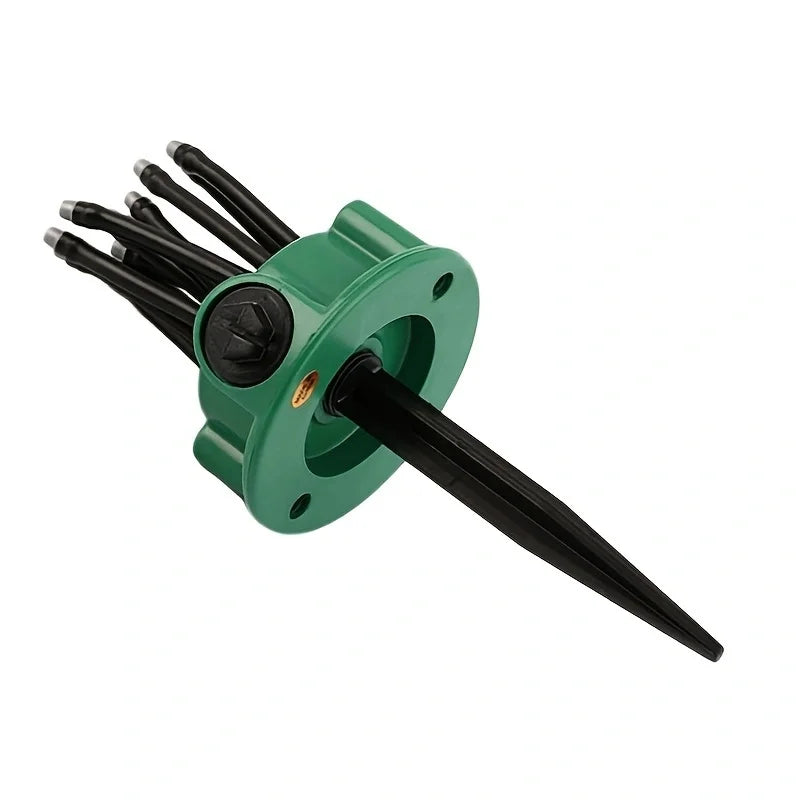 12-in-1 Gartenbewässerungssystem – Einstellbarer Sprinkler mit 360-Grad-Bewässerung