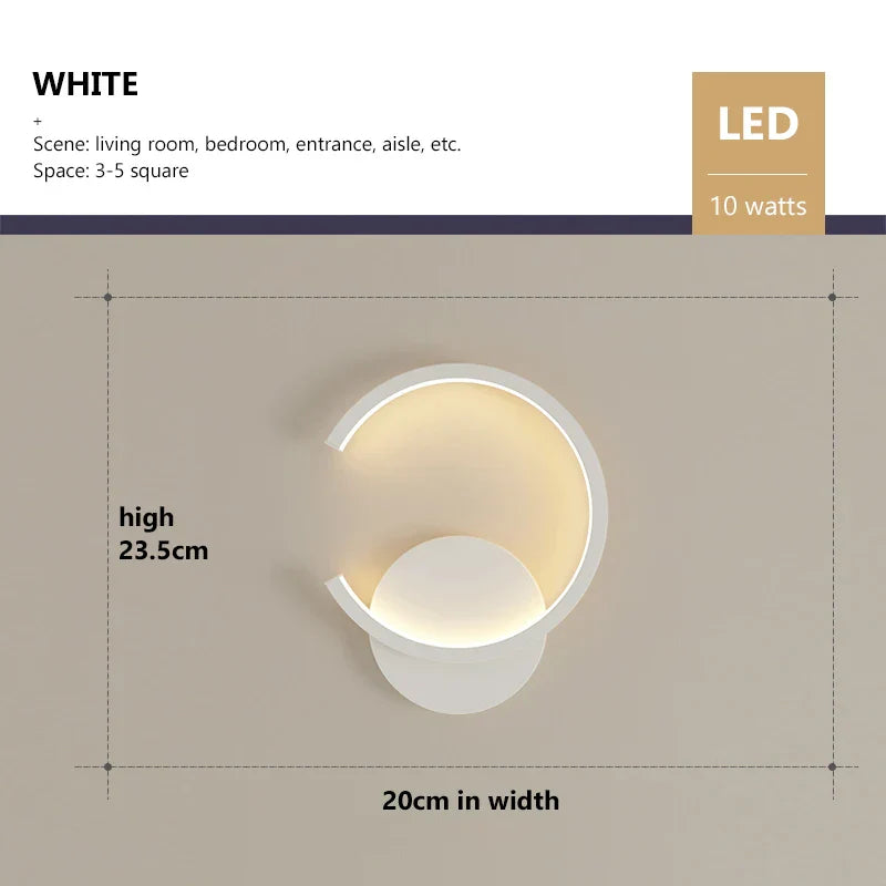 RoyaleGlow Moderne Goldkupfer Wandleuchte - Nordisches LED Oben & Unten Licht