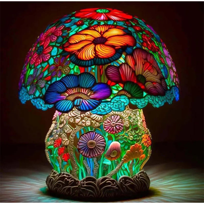 Garduru – Farbenfrohe LED-Pilz Tischlampe für eine magische Atmosphäre
