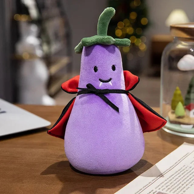 Garduru - Niedliches Kuschelset mit Bär, Hase und Aubergine für Halloween
