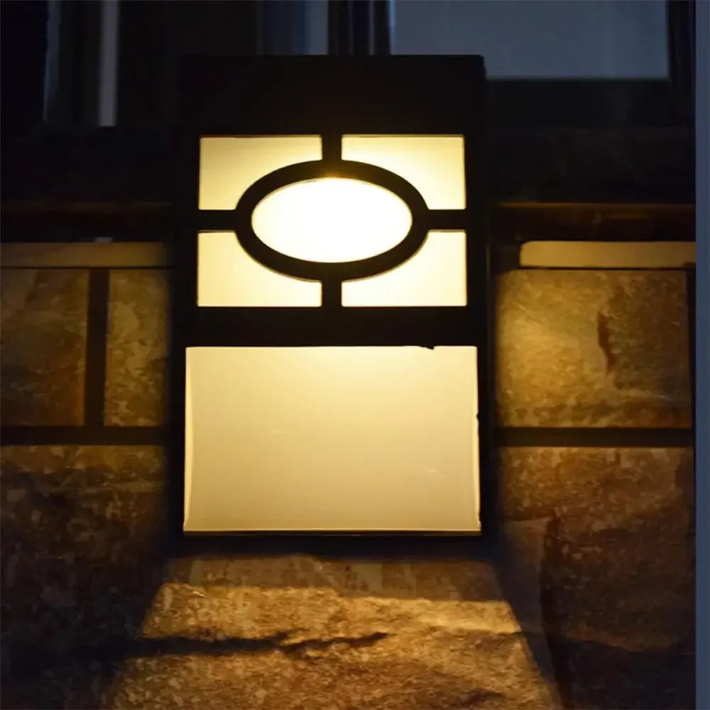 Solar Wandleuchte mit LED – Moderne Außenbeleuchtung für Garten & Terrasse, Wandlampen