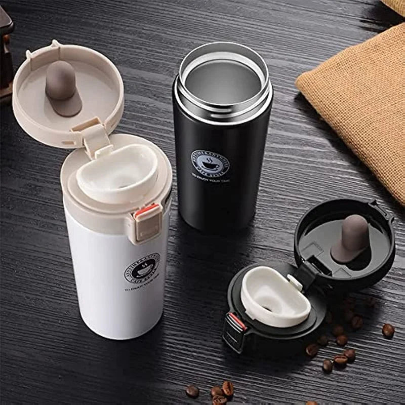 380ml Edelstahl Vakuum-Isolierter Kaffeebecher - Doppelwandige Teetasse für Outdoor-Sport, Auslaufsichere Reiseflasche