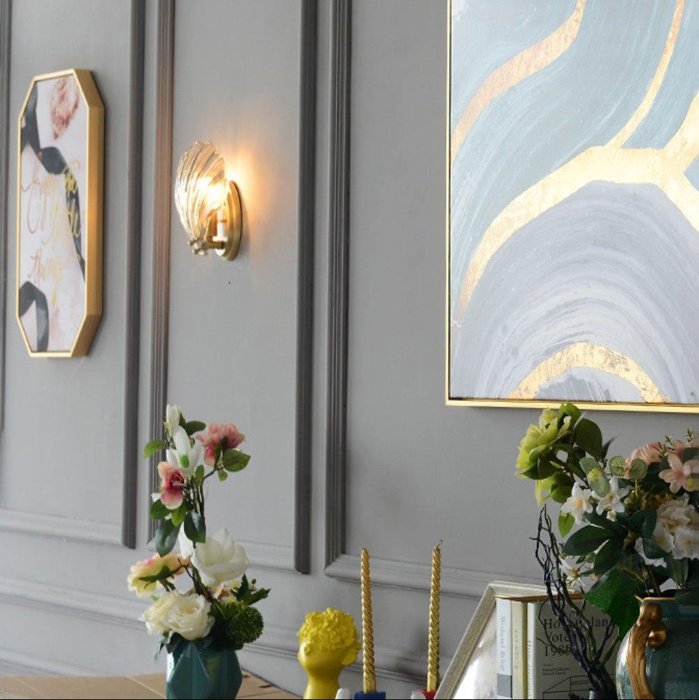 Garduru Wandleuchte – Elegante küsteninspiriertes Messing- und Glaswandlicht