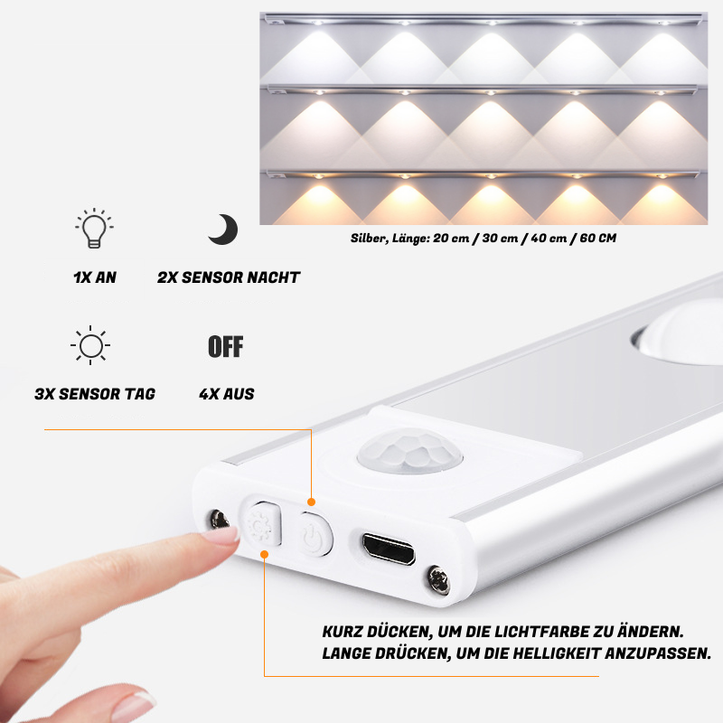 LED Spot - Sensor energiesparende Unterbauleuchte