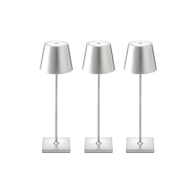 LumiFlex – Luxuriöse kabellose Tischlampe mit einstellbarer Beleuchtung