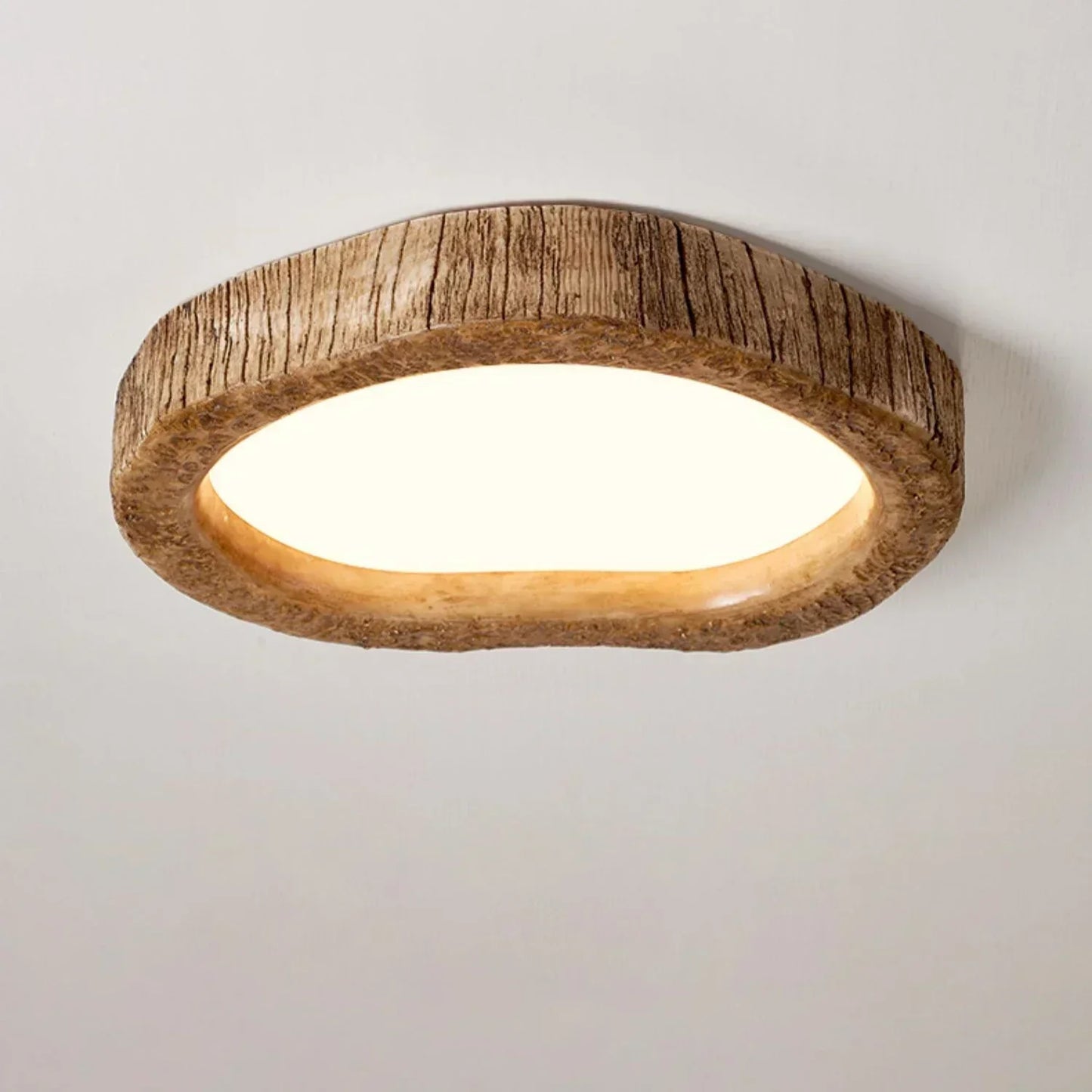 Garduru Holz-Effekt LED Deckenleuchte – Warmes & Einladendes Ambiente