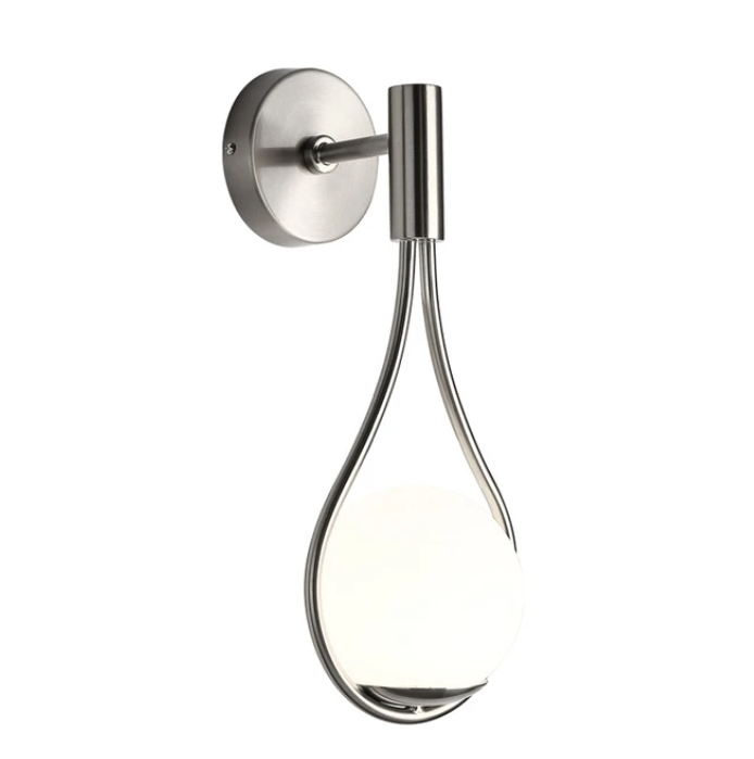 RoyaleGlow Elegante Metallrahmen Glas Ball Wandleuchte - Moderne Wohnbeleuchtung