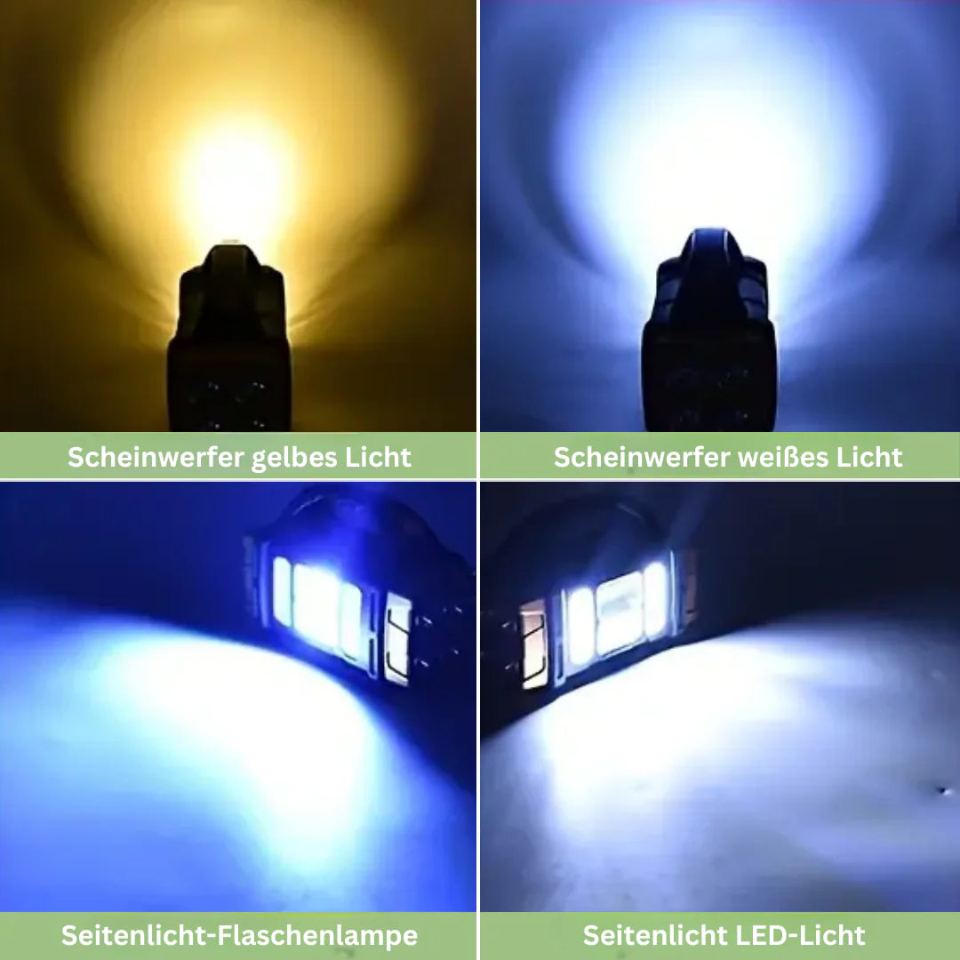 3-in-1 Notfall Taschenlampe mit USB-Ladung und praktischem Tragegriff