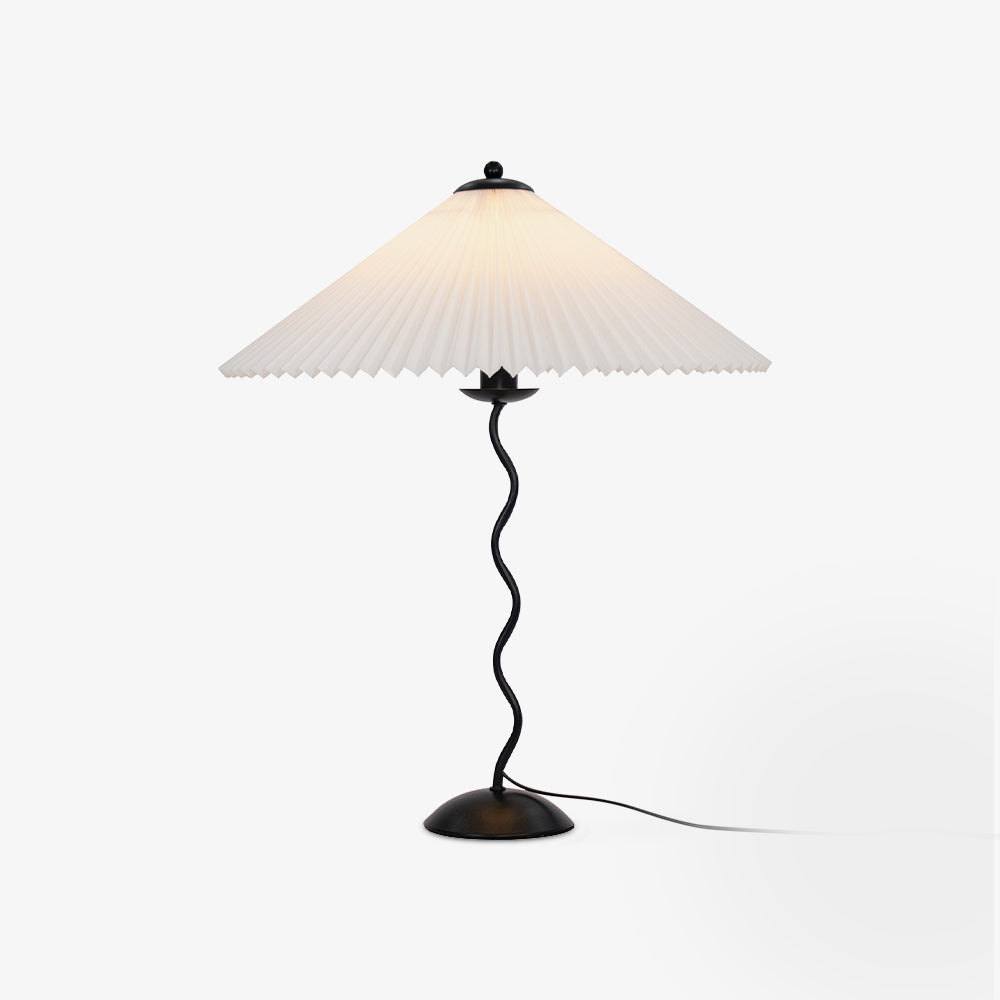 Tischlampe Squiggle – Moderne Lampe mit gewelltem Design für Wohnzimmer, Schlafzimmer und Büro