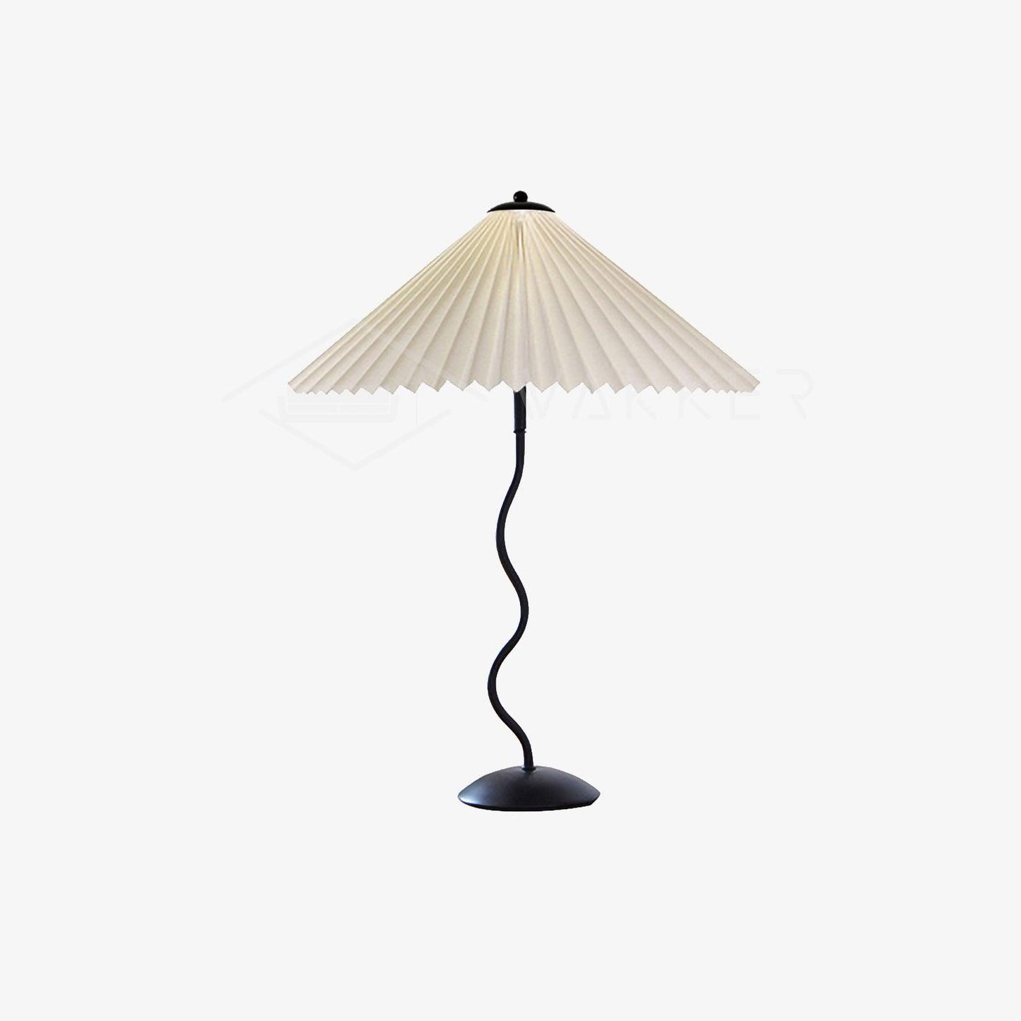 Tischlampe Squiggle – Moderne Lampe mit gewelltem Design für Wohnzimmer, Schlafzimmer und Büro