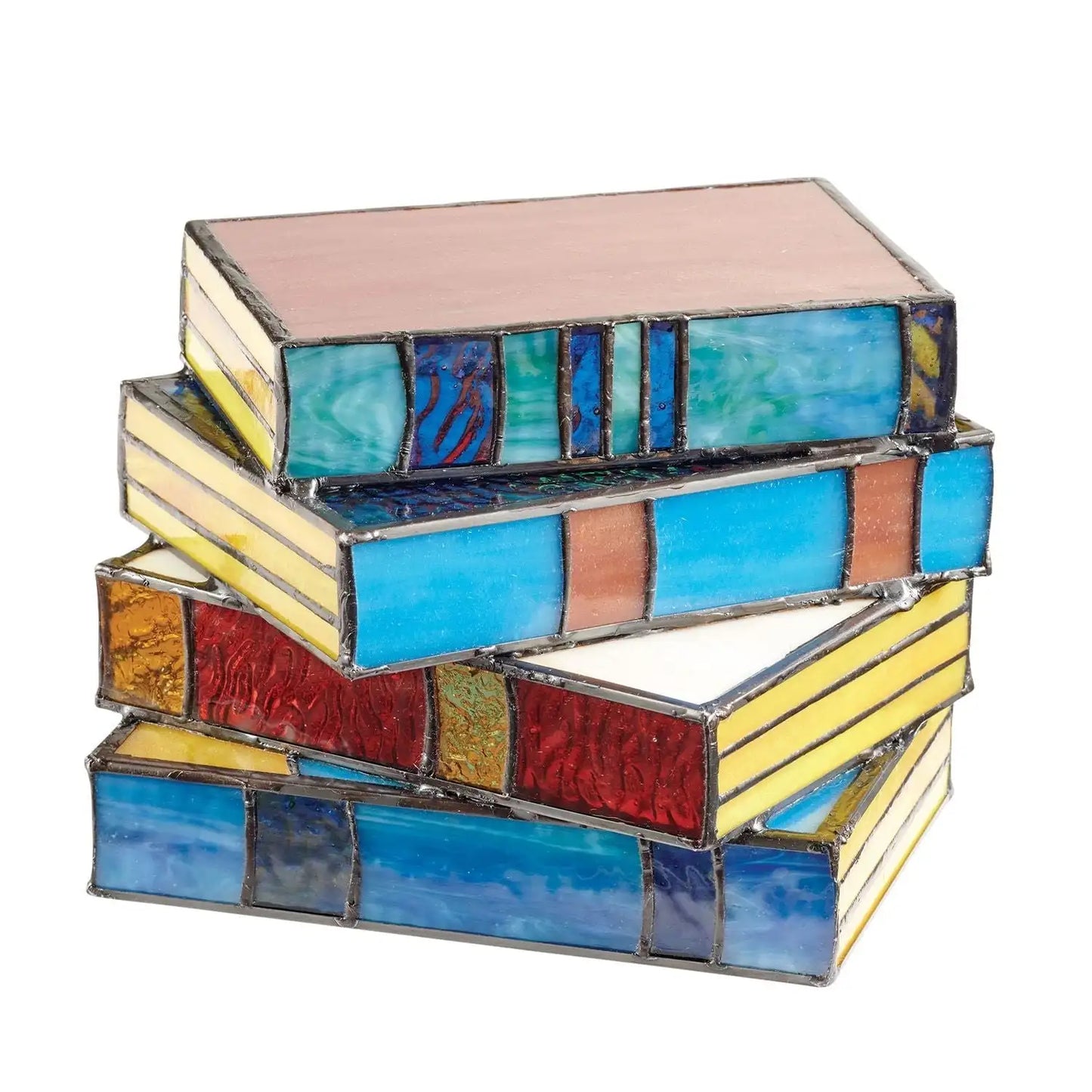 GlassNovel - Buchlampe aus farbigem Glas