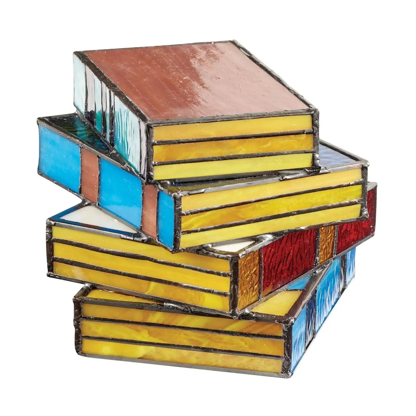 GlassNovel - Buchlampe aus farbigem Glas