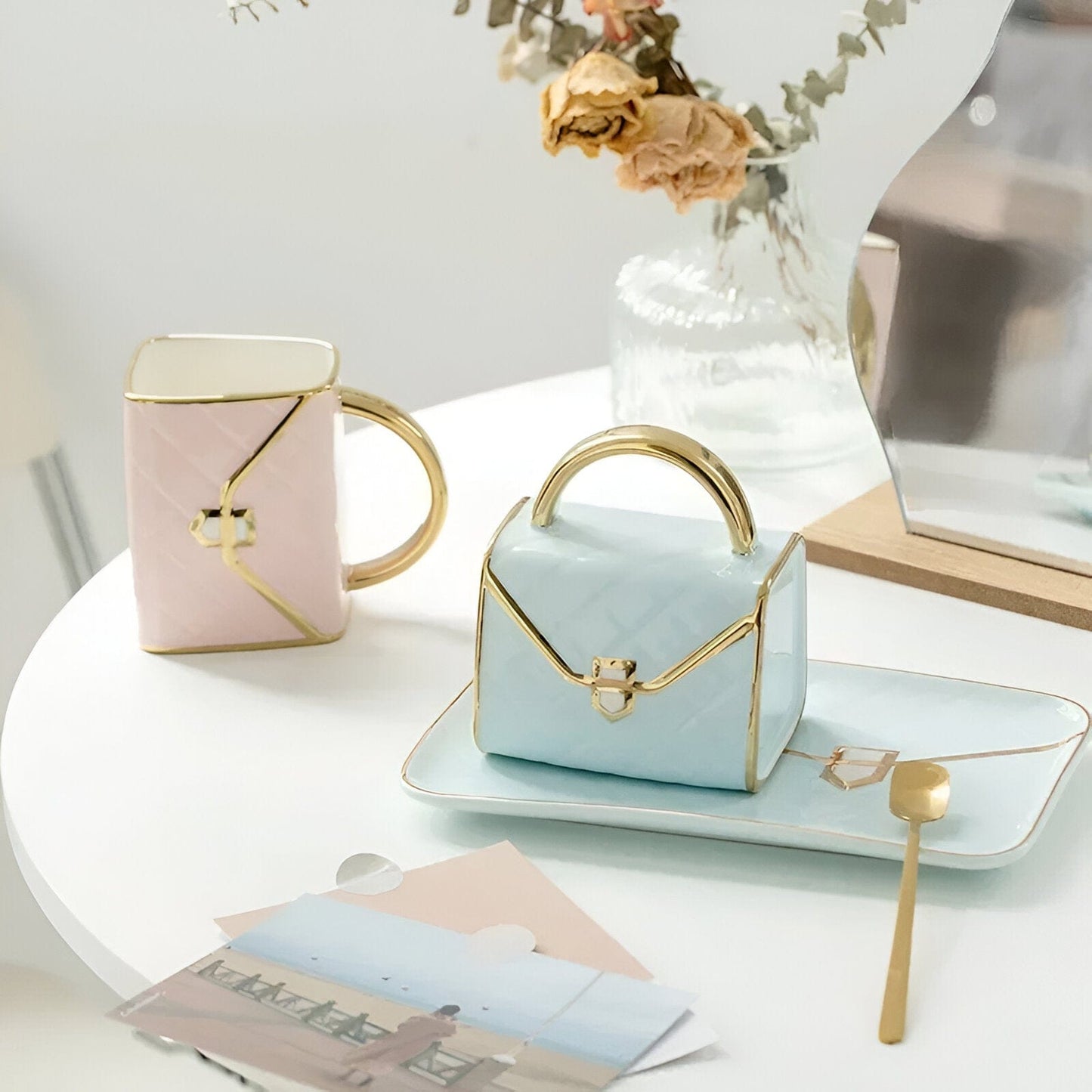 Chic-Set von Tassen Handtasche