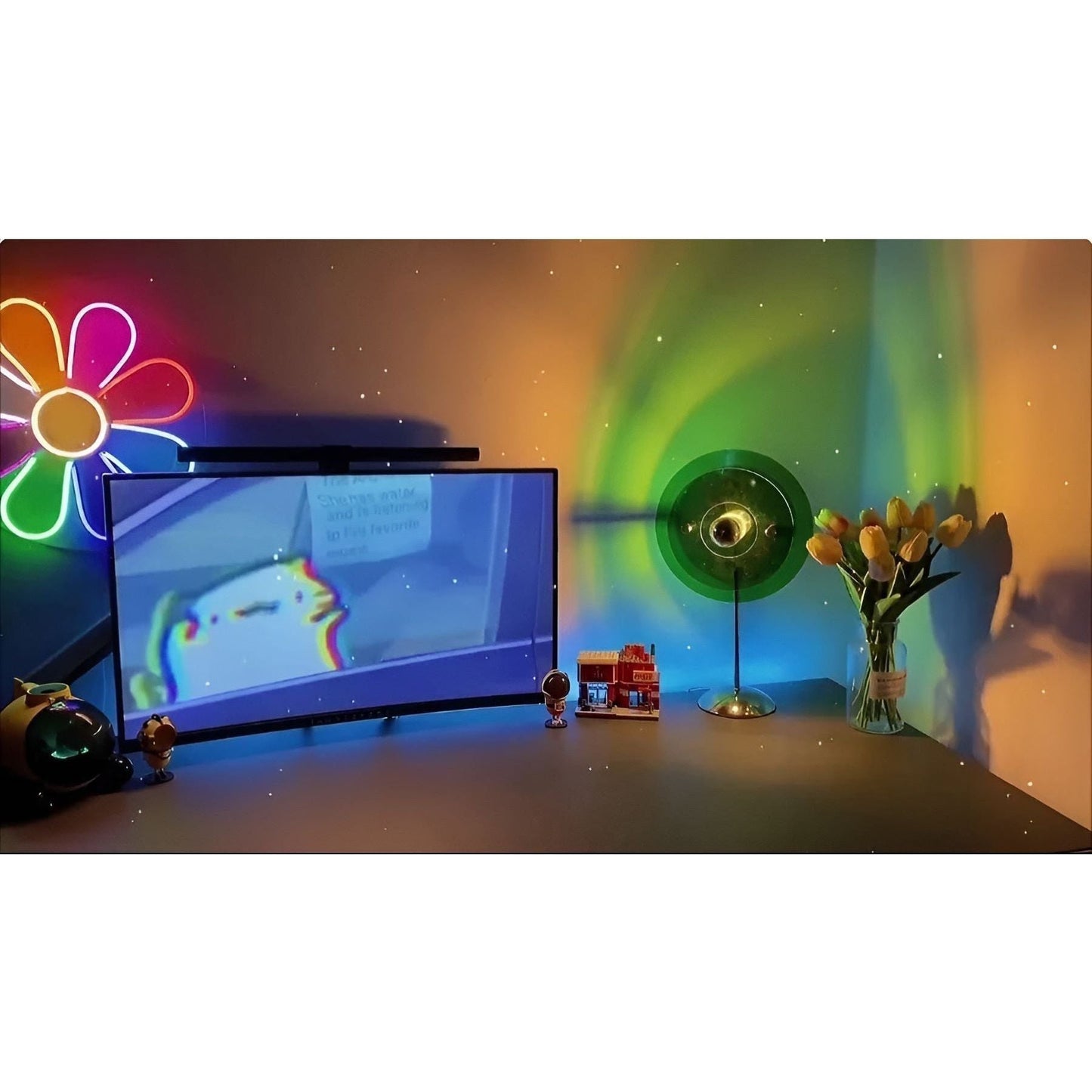 Garduru Light - Sonnenuntergang Tischlampe Projektion USB LED Nachtlicht
