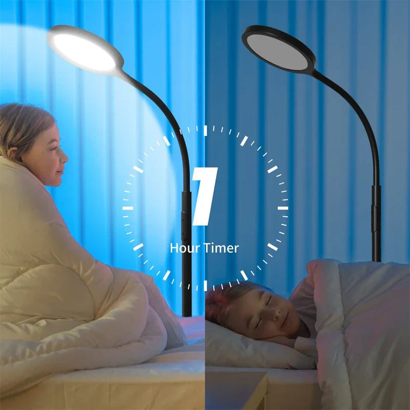 Gooseneck LED Stehleuchte mit Fernbedienung – Stufenloses Dimmen & Einstellbare Farbtemperatur